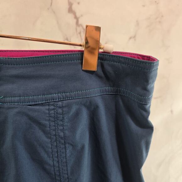 Title Nine Skirt Womens 4 Small Blue Green Skort Stretch Pleated Trailmix - Picture 12 of 13